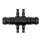 13mm - 4 x 4mm Cross Connector - Pack of 25